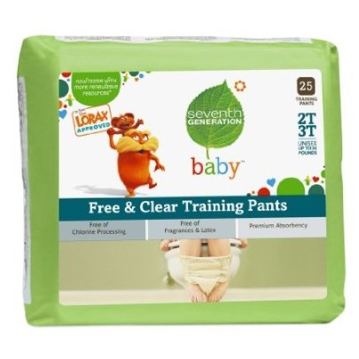 Seventh Generation Training Pants 2T-3T, 25 Count (Pack of 4)$29.98+free shipping