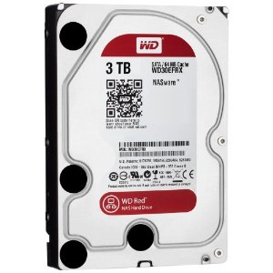 Western Digital Red 3 TB NAS Hard Drive: 3.5 Inch, SATA III, 64 MB Cache  $156.18