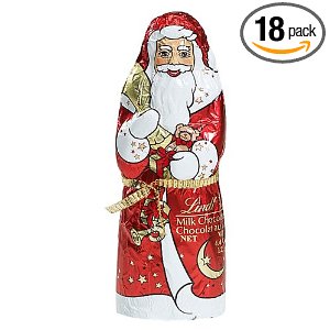 Lindt Milk Chocolate, Santa, 4.4-Ounce Packages (Pack of 18)  $31.71