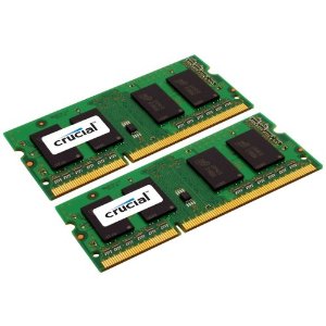 Crucial 8GB (4GBx2) DDR3 1066 笔记本内存 $32.99免运费