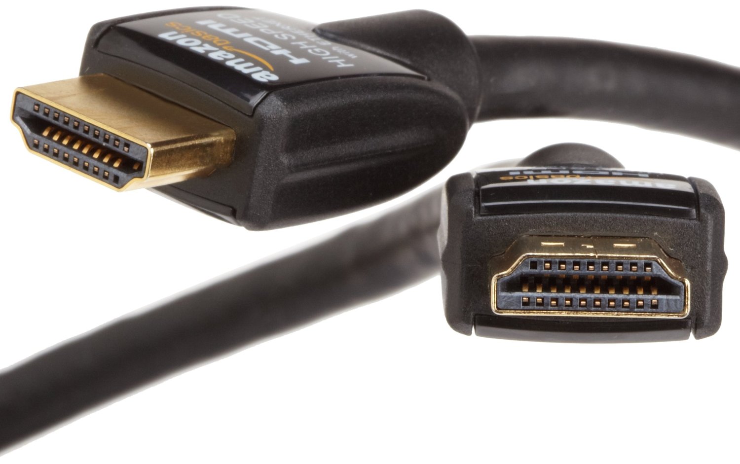 AmazonBasics High-Speed HDMI Cable (6.5 Feet/2.0 Meters) - Supports Ethernet, 3D, and Audio Return [Newest Standard]  $5.79