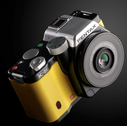 Pentax K-01 16MP APS-C CMOS Compact System Camera Kit with DA 40mm Lens (Yellow) $314.95