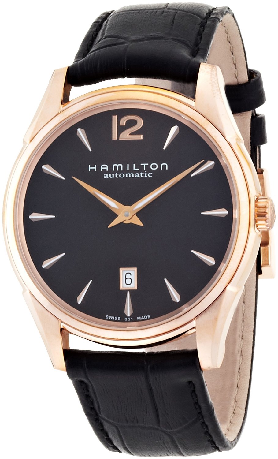 Hamilton Men's H38645735 Jazzmaster Slim Black Dial Watch  $775.00 