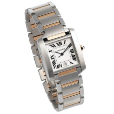 Cartier Men's W51005Q4 Tank Francaise Automatic Stainless Steel and 18K Gold Watch $4,617.60