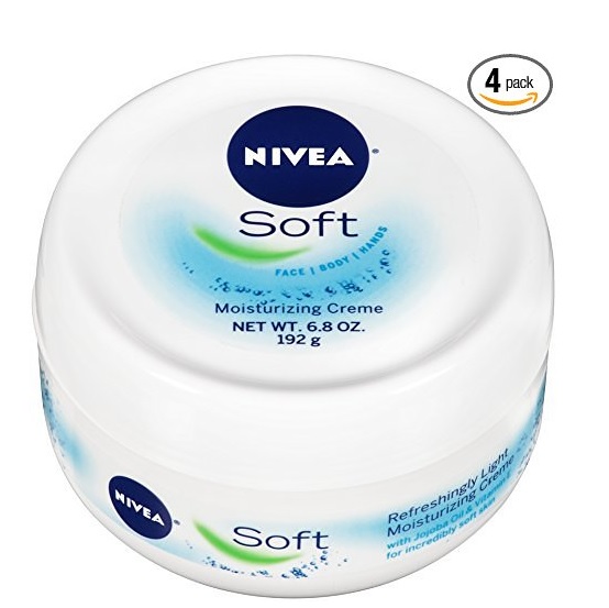 Nivea妮维雅Soft清爽保湿面霜，6.8oz/瓶，共4瓶，原价$24.15，现点击coupon后仅售$14.87