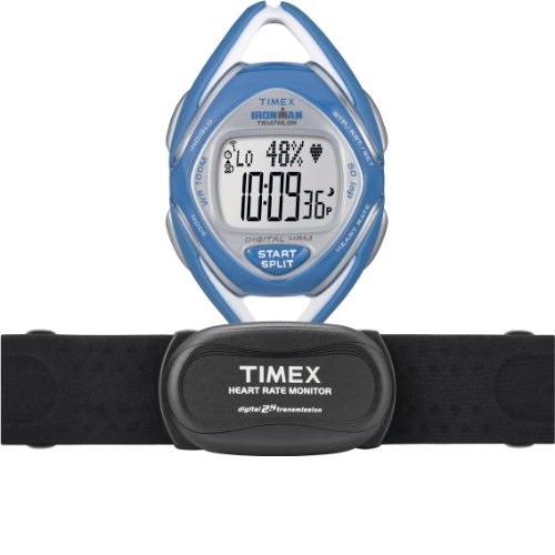 ！Timex Women's T5K569 Ironman Race Trainer Heart Rate Monitor Watch, only $30.64