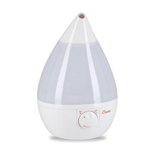 Crane Drop Shape Ultrasonic Cool Mist Humidifier with 2.3 Gallon output per day - White , only $29.99 