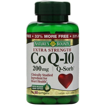 史低价！Nature's Bounty 加强型辅酶CoQ-10抗氧化保护心脏胶囊 80粒，原价$42.39，现仅售$13.85，免运费
