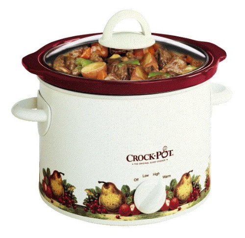Crock Pot SCR300-R-NP 3-Quart Round Manual Pattern Slow Cooker $21.99