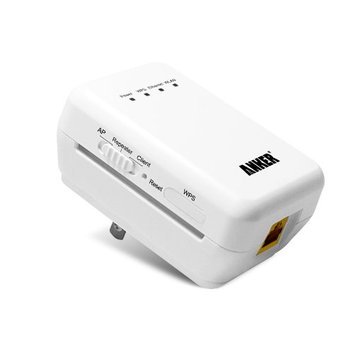 Anker Compact Wireless-N Wi-Fi Repeater Access Point Range Extender 300Mbps $29.99+free shipping
