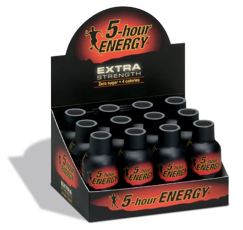 5 Hour Energy Extra Strength, Berry Flavored, 1.93-Ounce Bottles (Pack of 12) $16.25+free shipping