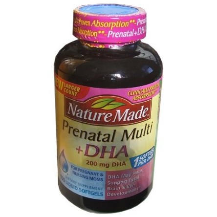 Nature Made Prenatal Multi + Dha, 200mg, 150 Liquid Softgels $16.95