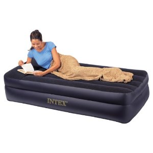 Intex Pillow Rest Twin Airbed with Built-in Electric Pump $16.74+free shipping