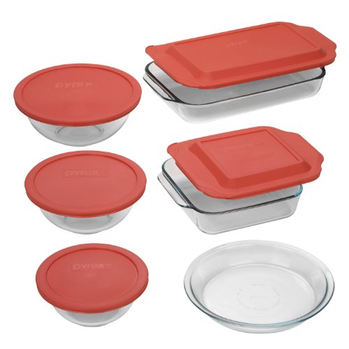 Pyrex Easy Grab 11-Piece Bake-and-Store Set $19.99+free shipping