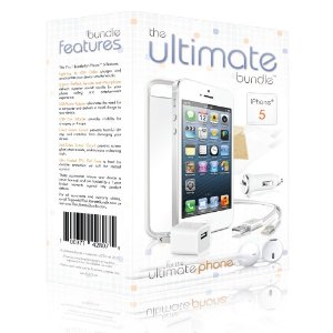 The Ultimate Bundle for iPhone 5 - White - 7 in 1 Accessory Bundle - Gift Packaging  $15.99