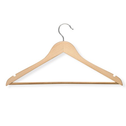 Honey-Can-Do HNG-01334 Wood Hangers with Non-Slip Grooved Bar, 24-Pack, Maple $16.47