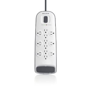 Belkin 12 Outlet Surge Protector with Cable / Satellite / Telephone Protection and 8 ft Power Cord  $16.98