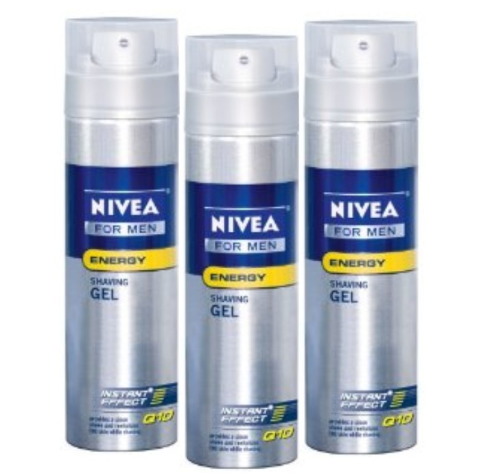 Nivea for Men Q10 Energy Shaving Gel, 7-Ounce Bottles (Pack of 3) $5.07+free shipping