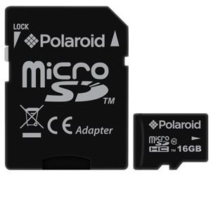 Polaroid 16 GB High Speed Class 10 MicroSDHC Flash Memory Card for Tablet PCs and Smartphones  $8.99