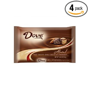 Dove Dark Chocolate Almond Promises, 8.5-Ounce Packages (Pack of 4) $13.92