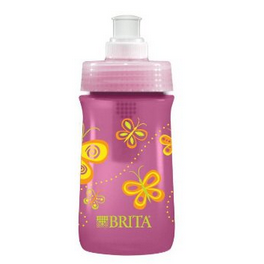 Brita Soft Squeeze Water Filter Bottle For Kids, Pink Butterflies  $4.98