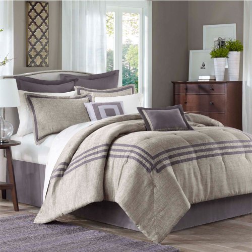 Madison Park Cypress 8 Piece Comforter Set - Mauve - Full/Queen $49.99 + $5.95 shipping 