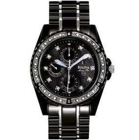 大降，比閃購還便宜！寶路華Bulova 98E003 三眼式鑲鑽男式腕錶  原價$675 現僅售$164.26免運費