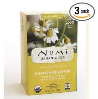 Numi Organic Tea Chamomile Lemon, Herbal Teasan, 18-Count Tea Bags (Pack of 3)$13.00