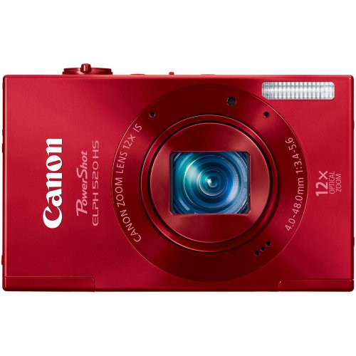 Canon PowerShot ELPH 520 HS 10.1 MP CMOS Digital Camera with 12x Optical Image Stabilized Zoom 28mm Wide-Angle Lens and 1080p Full HD Video Recording (Red) $139.00