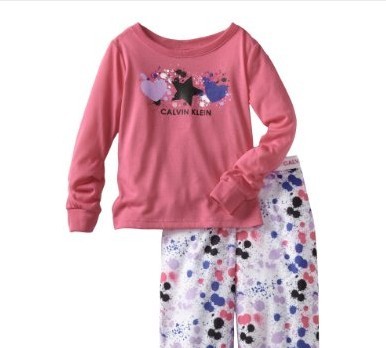 Calvin Klein 卡爾文·克萊因粉紅女孩睡衣兩件套        $14.97(56%)   