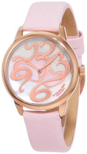 Stuhrling Original Women's 199.1245A7 Amour Aphrodite Daphne Heart Swiss Quartz Mother Of Pearl Pink Watch       $43.00 （87%off） 