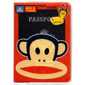 Paul Frank JULIUS MONKEY Passport Cover ~ Julius & Friends Giraffe British Flag $8.99(31%off)+free shipping