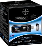 Bayer 7393 Contour Usb Blood Glucose Monitoring System, Black $9.99 