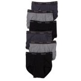 Hanes Men's 6-Pack Classics Full-Cut Brief Underwear $16.10