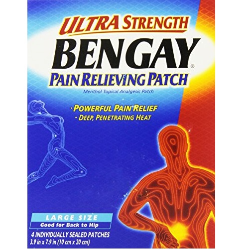Bengay Ultra Strength, Pain Relieving Patch, Large Size, 4 Count, only $6.01