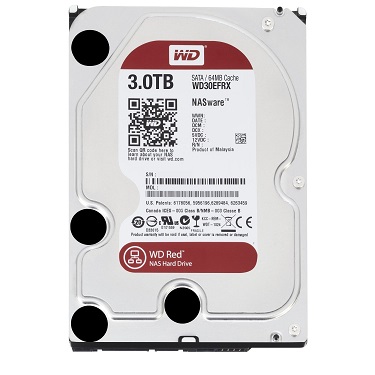 史低价！Western Digital Red 3TB NAS 3.5寸硬盘，红色款，原价$199.99，现仅售$97.99 ，免运费