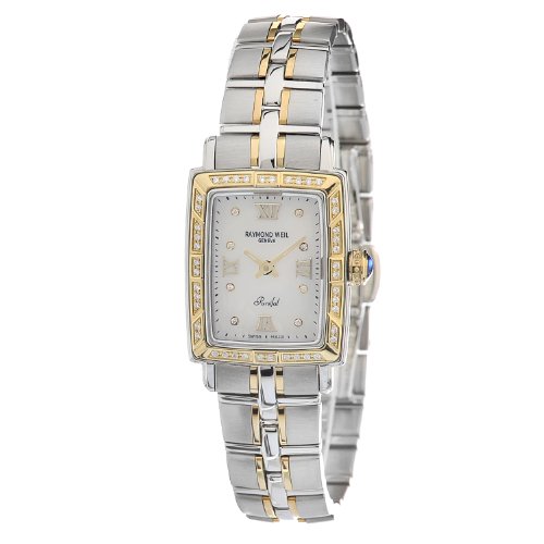 Raymond Weil Women's 9740-STS-00995 Parsifal Diamond Accented 18k Gold-Plated and Stainless Steel Watch,only $751.71 , free shipping