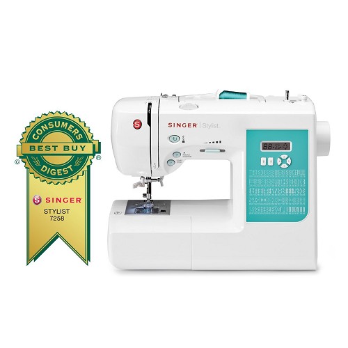 SINGER 7258 Stylist Award-Winning 100-Stitch Computerized Sewing Machine with DVD, 10 Presser Feet, Metal Frame, and More, only $138.79, free shipping