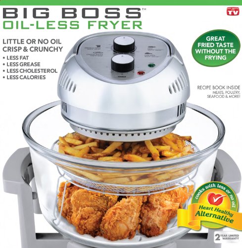 BIG BOSS 1300-Watt Oil-Less Fryer, 16-Quart $84.99+free shipping
