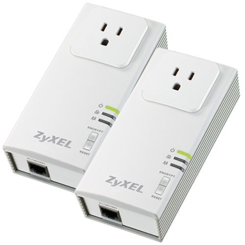 ZyXEL PLA407 HomePlug AV 200 Mbps Powerline Wall-Plug Adapter $39.99+free shipping
