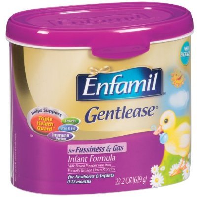 Enfamil美赞臣Gentlease最温和配方奶粉22.2oz（4桶）$100.00免运费