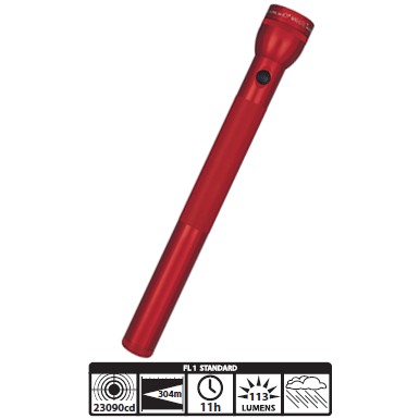 MAGLITE S5D036 重型5-D Cell手电筒（红色款）$15.48