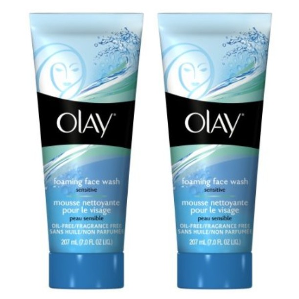Olay Sensitive Foaming Face Wash, 7-Ounce (Pack of 2) $4.58+free shipping