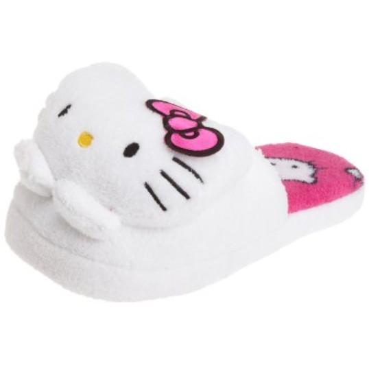 Hello Kitty 毛绒拖鞋 超大号低至$10.77