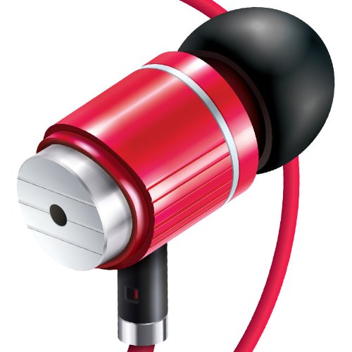 GOgroove AudiOHM BPM High Fidelity Noise Isolating Ergonomic Earbuds with Custom Fit Silicone Gels & Carrying Case - Cardinal Red $9.99+free shipping