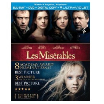 經典新版大片降價！「悲慘世界」Les Misérables（2012年）（雙碟組合裝：含藍光DVD和電子拷貝）僅售$19.99(43%off)