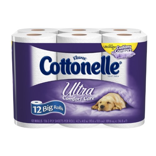 Cottonelle 超舒适大卷卫生纸*12包 特价$6.62免运费