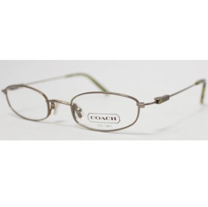 Coach （Jenna 112）时尚矩形金属框眼镜+白色真皮眼镜盒 特价仅售$74.99 (78%off) + $4.99 shipping 