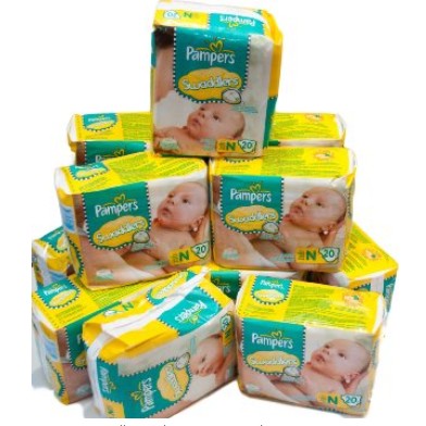 Pampers Swaddlers Newborn 240 Diapers (12 packs of 20) $38.90 + Free Shipping