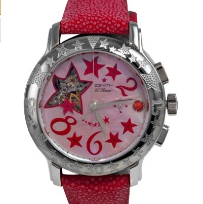 史低！Zenith真利時03.1233.4021/82.C630 Star Open-Sea系列女士時裝機械腕錶 特價$3,532.27(64%off)免運費及免費退貨